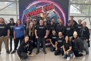 Leap Event Technology event operations team at New York Comic Con