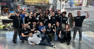 Leap Event Technology team posing for a photo at New York Comic Con 2024