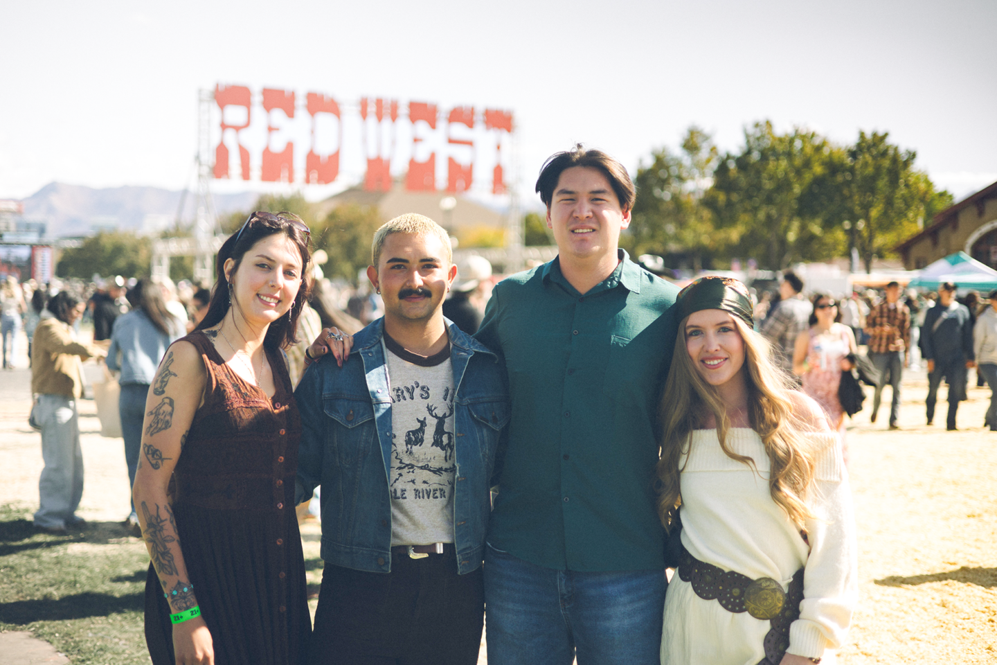 group of people at redwest festival