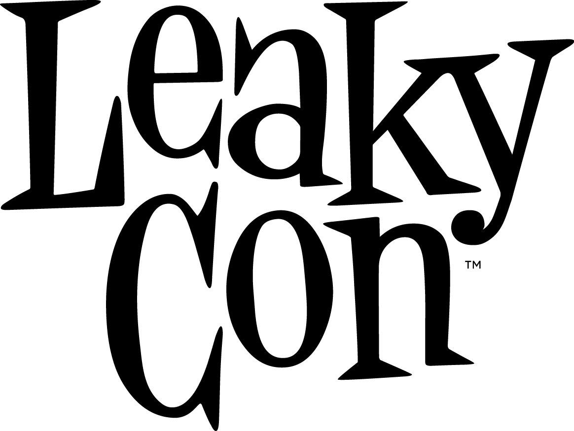 leaky con logo black