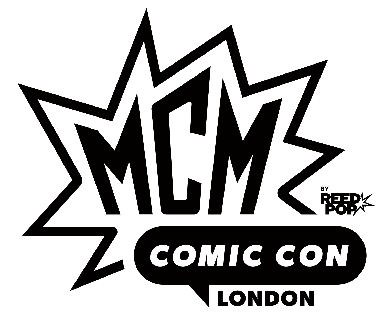 MCM comic con london logo black