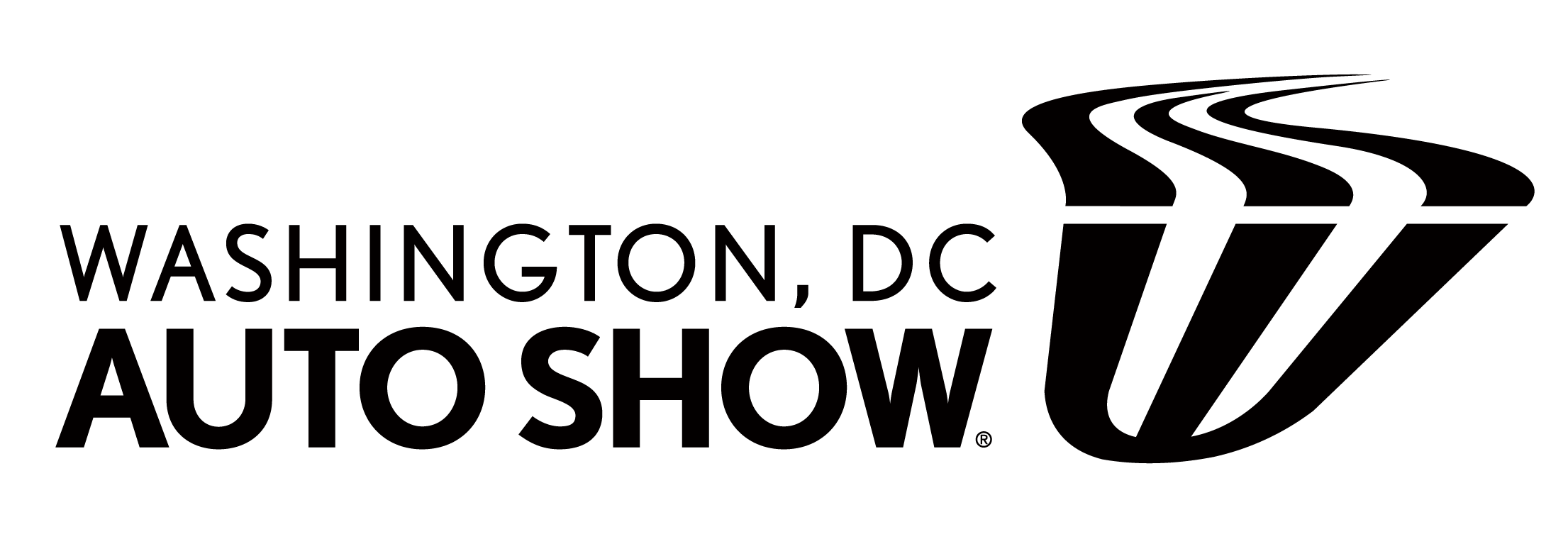 washington auto show logo black