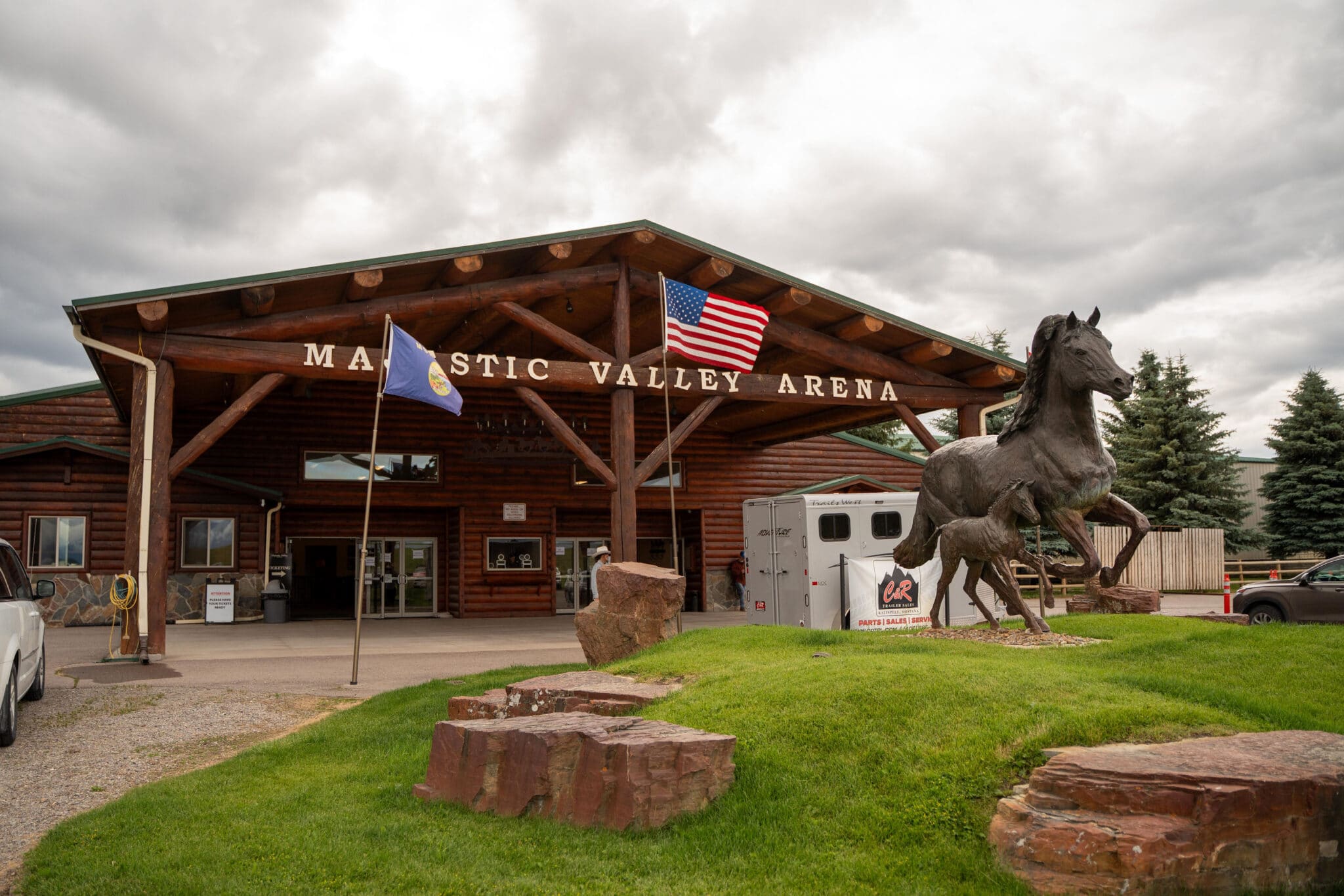 front entrance of Majestic Valley Arena, a Leap Event Technology partner in the live music scene
