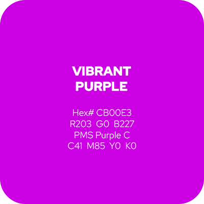 ColorSwatch_VibrantPurple_wText Vibrant Purple color swatch with text