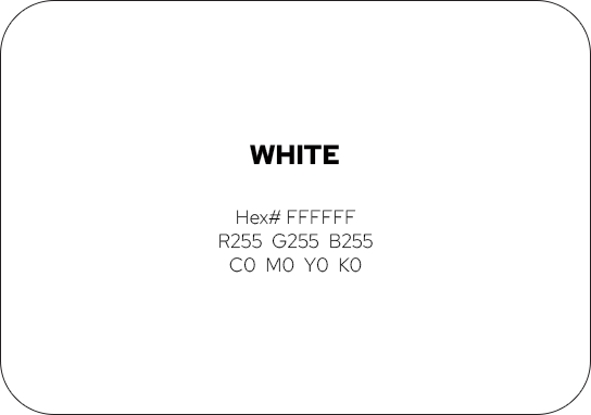 White Color Swatch_2-wText White color block with text