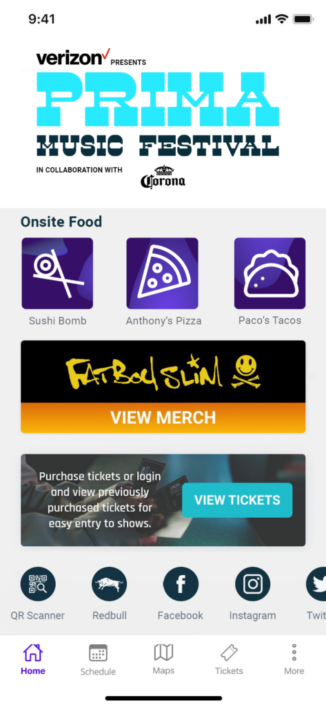 Leap Mobile App Mock Up that has a Sponsorship Placement